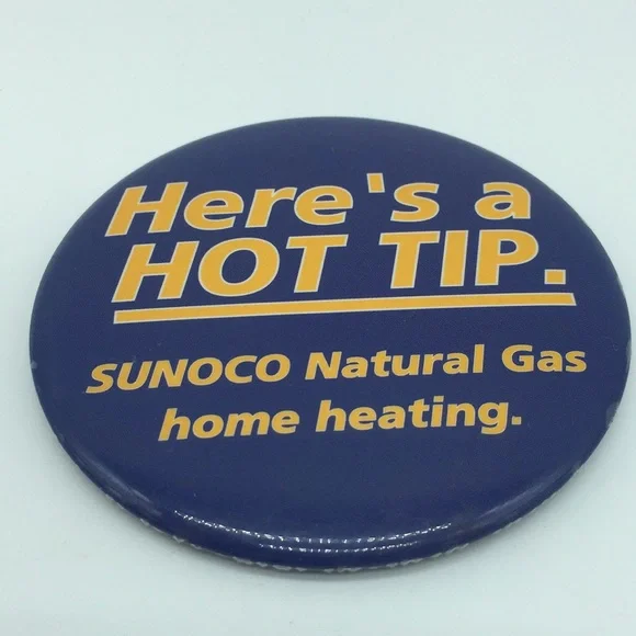 Sunoco Natural Gas Advertising Pinback Button - Picture 4 of 4